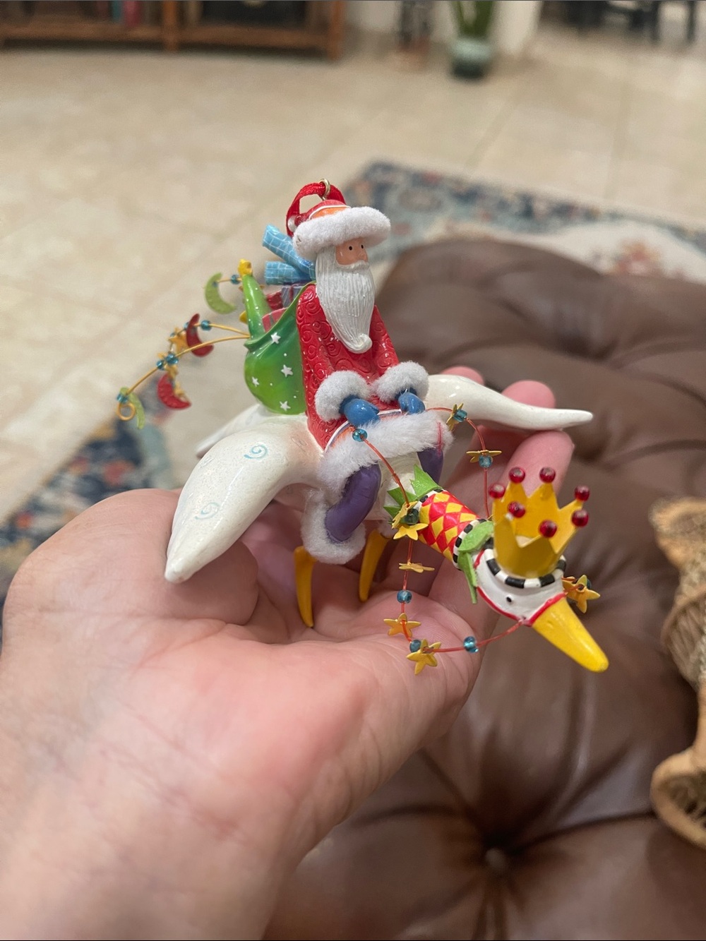 MacKenzie-Childs Patience Brewster, Santa Goose Ornament